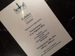 Sotheby's invitation